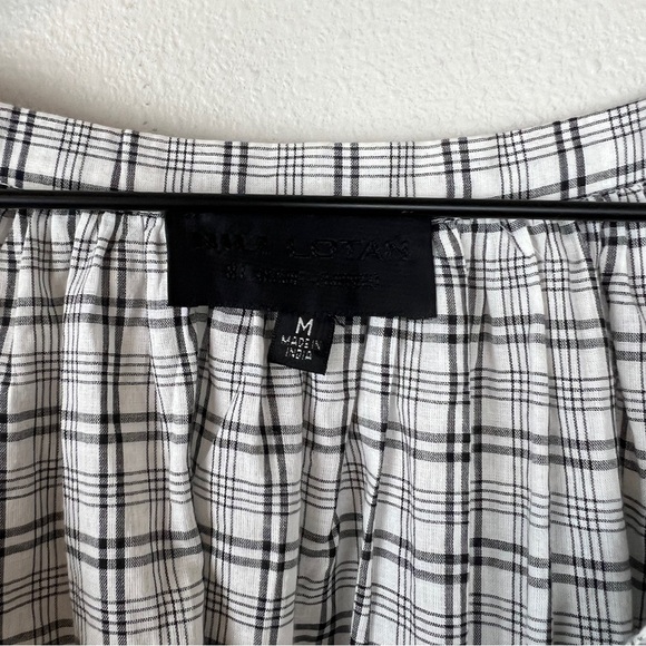 Nili Lotan Brooke Plaid Top - Picture 4 of 5